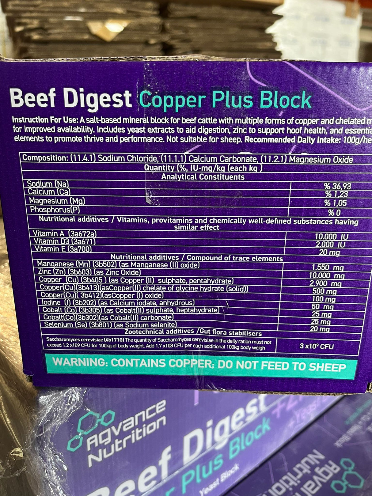 Beef Digest Copper Plus Block 20kg